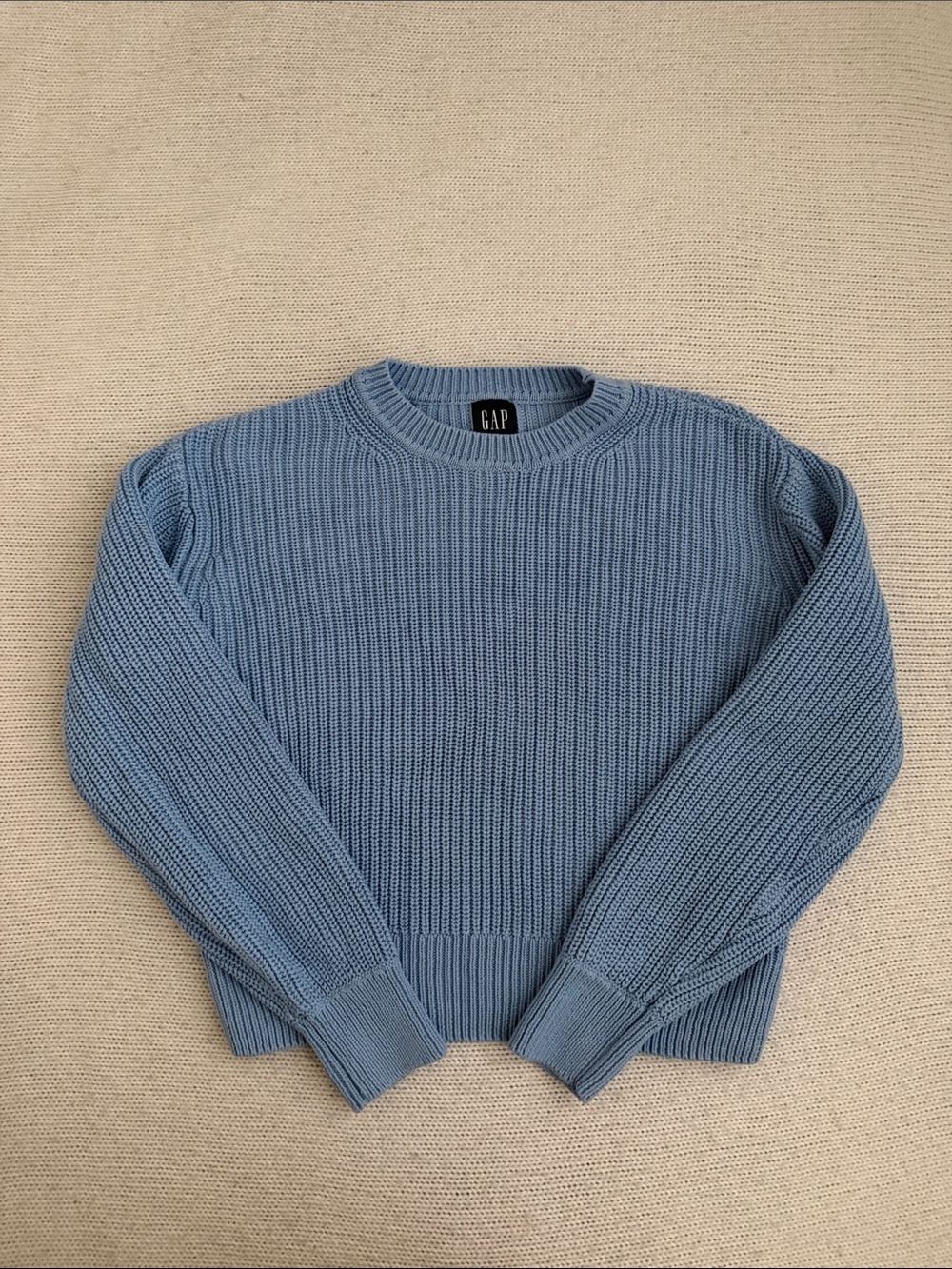 GAP 100% Cotton Crewneck Sweater Blue Size Small